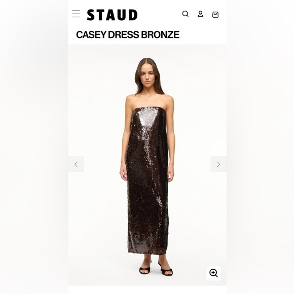 STAUD | Dresses | Staud Chocolate Brown Maxi Dress | Poshmark